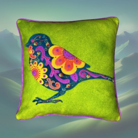 Groovy Peace Bird Pillow Kit